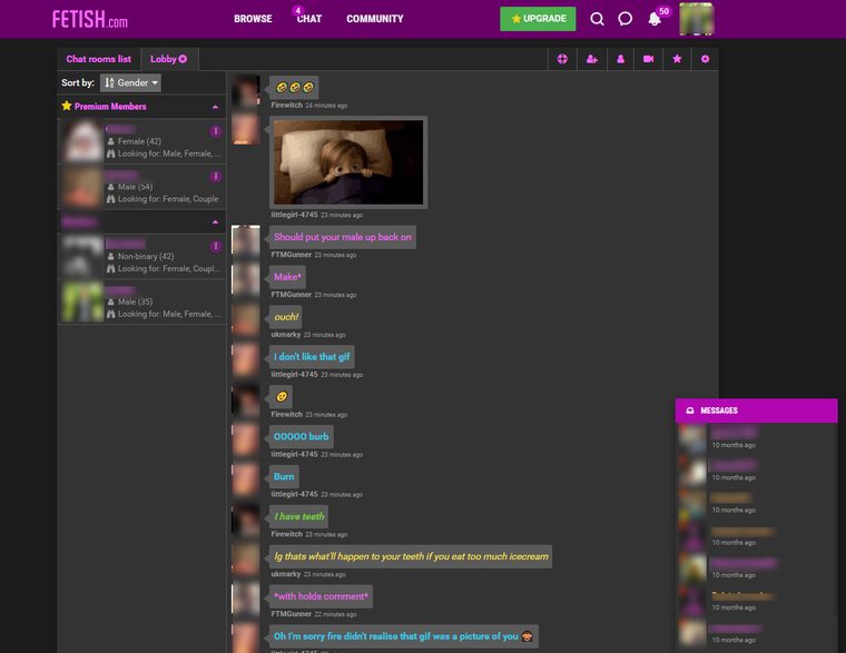 Fetish Chatroom